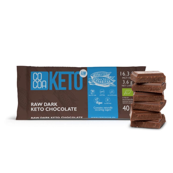 COCOA KETO Ciemna Czekolada 40g - obrazek 4